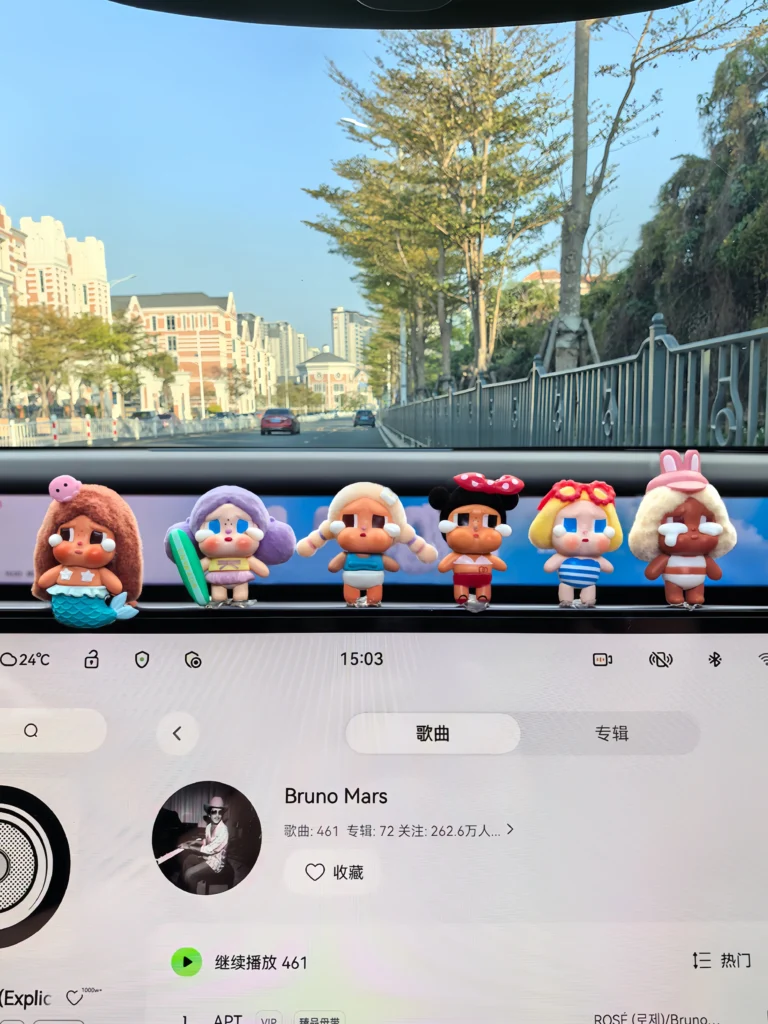 Cute Healing-Style Crying Doll Car Decoration Creative Dashboard Screen Ornament Female Car Decoration Gift