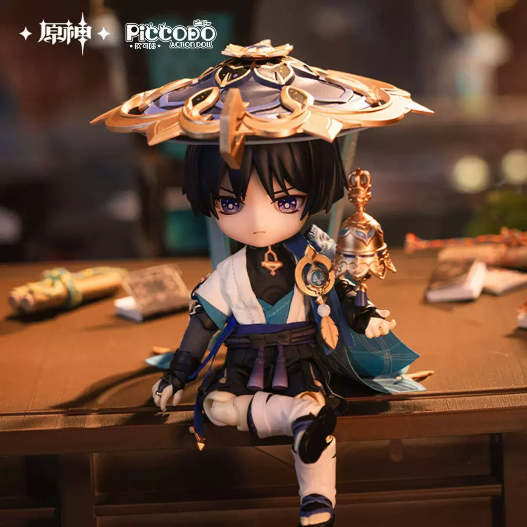 Genshin Impact Official Licensed Wanderer Bjd Doll Full Set Movable Dress-Up Figure 1/12 Scale Model