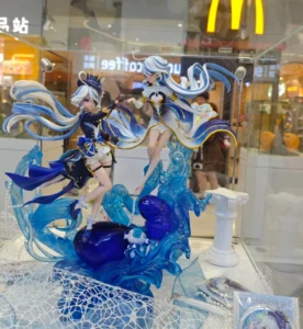 Genshin Impact Haki Mifunina Double Water God Fukalos Animation Figure Statue Model Ornament Toy Game