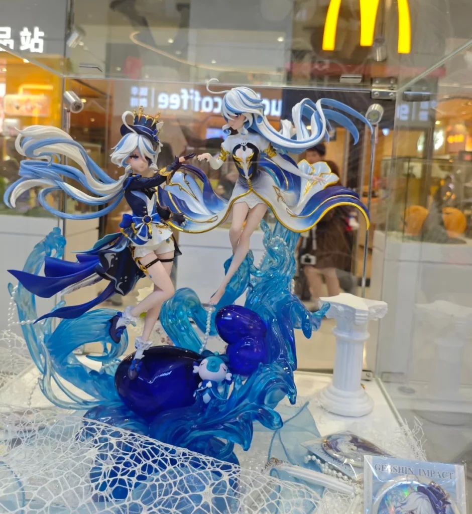 Genshin Impact Haki Mifunina Double Water God Fukalos Animation Figure Statue Model Ornament Toy Game