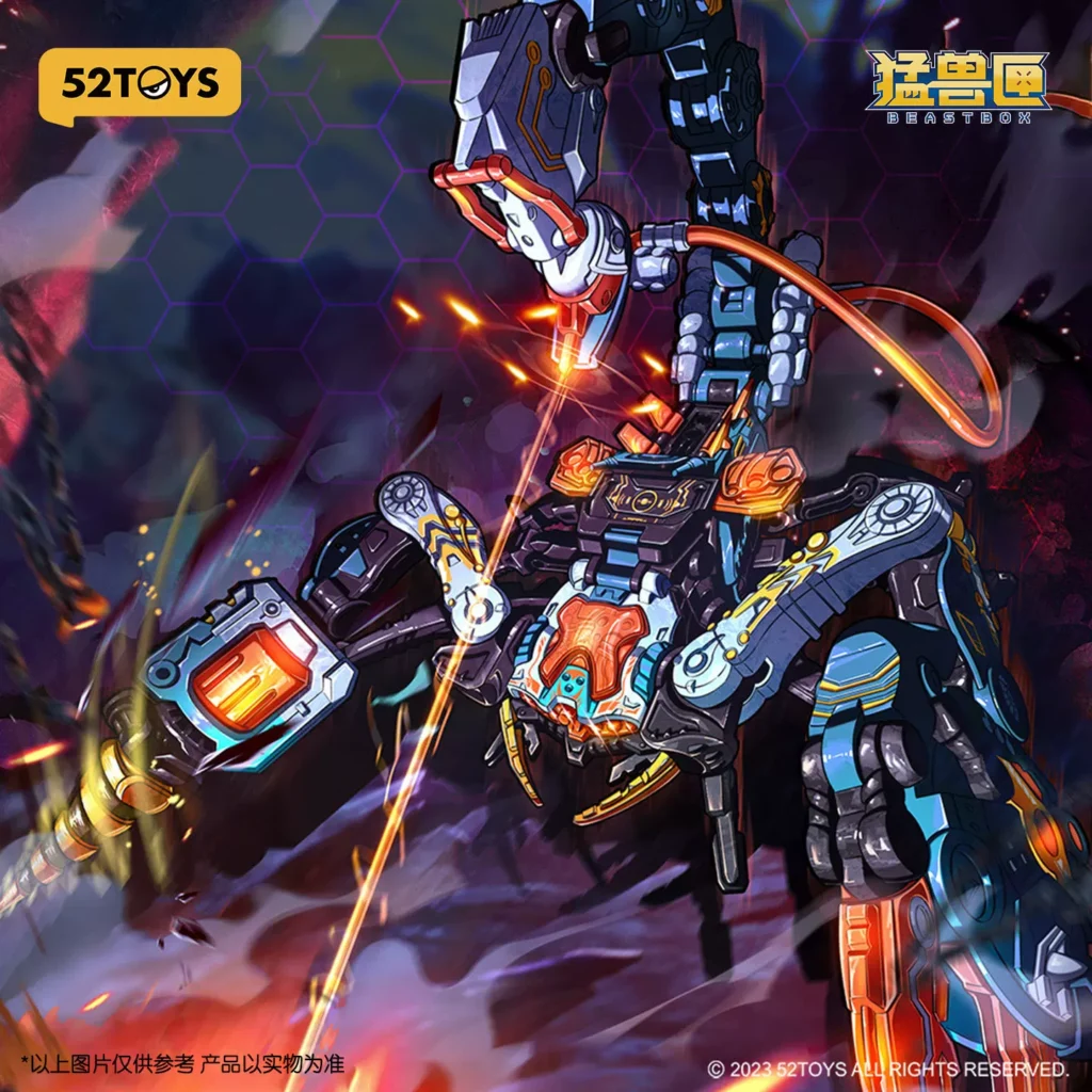 52Toys Beast Box Hurricane Scorpion Transforming Toy Chinese-Made Mecha Figure Chinese-Made Assembly Model Gift for Boys