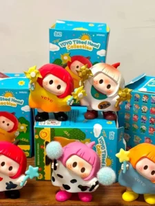 Yoyo Sauce Youyou Sauce Blind Box Cute Tilted Head Series Toys Trendy Handmade Figurines Girls' Birthday Gifts