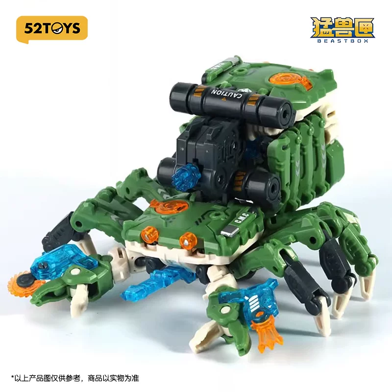 In Stock with Free Shipping 52Toys Beast Box Chase Green Crab Transforming Robot Action Figure