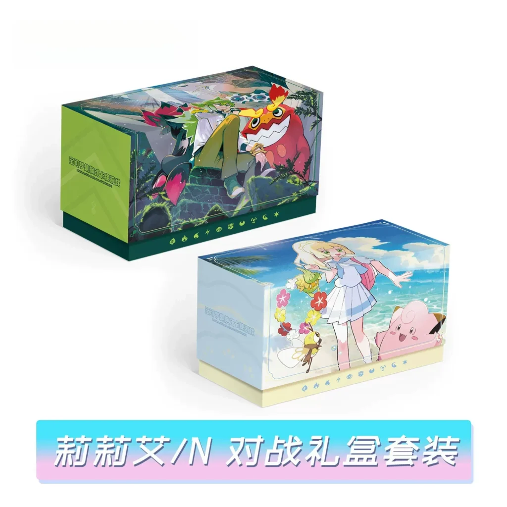 Ptcg Lillie/N Battle Gift Box Set Simplified Chinese Authentic Battle Collection Cards Pokémon Card Accessories
