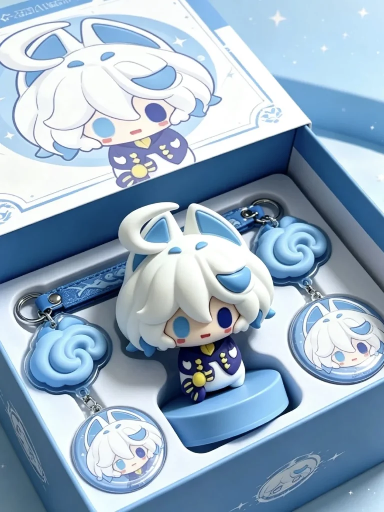 【Dream Companion Soft and Cute Funnina】Q-Version Cat Figurine Resin Ornament Desktop Decoration Small Gift for Boyfriend
