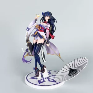 Genshin Impact 2D Raiden Shogun Shadow of Silence Figure Anime Model Ornament Collectible Beautiful Girl Decoration