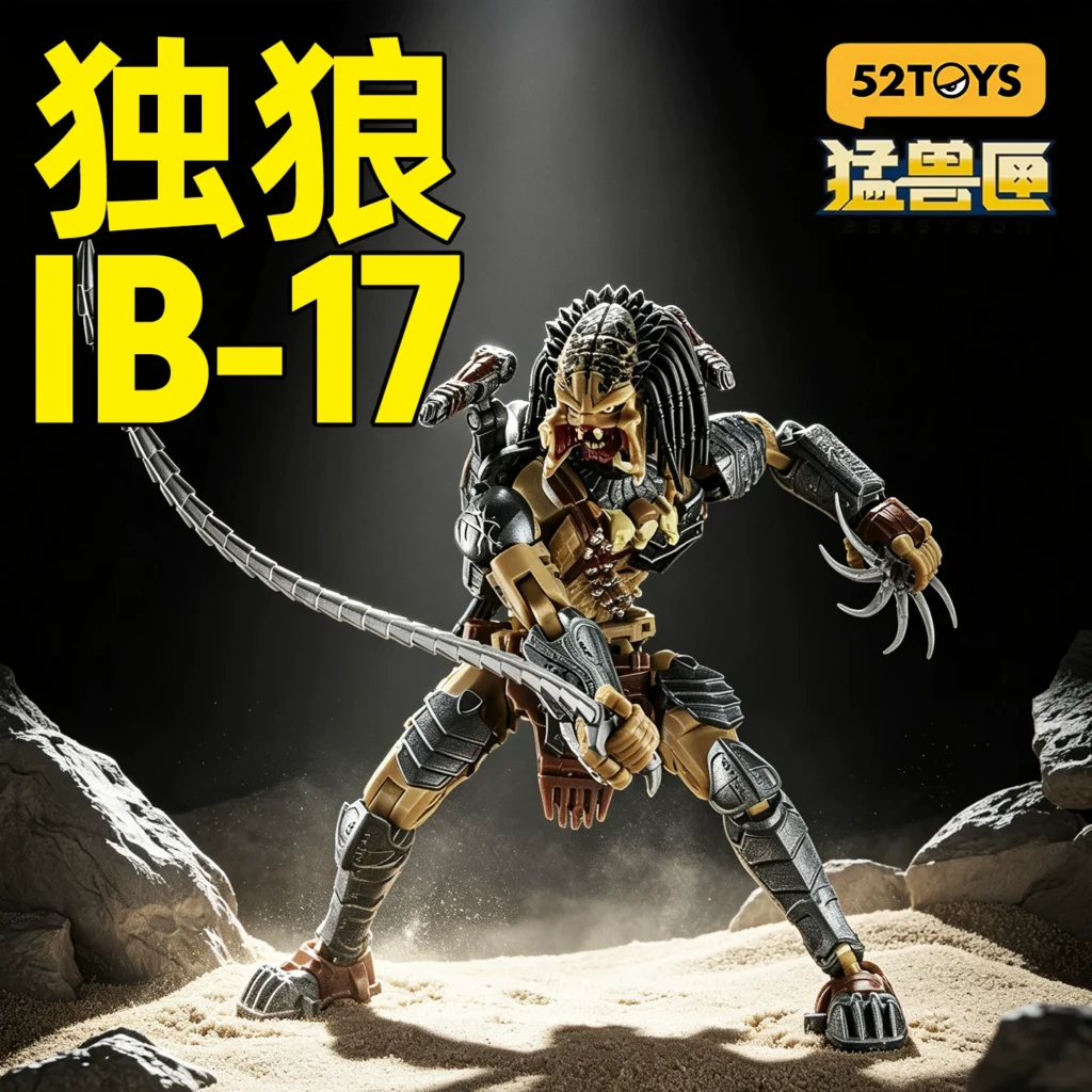 Beast Box Series Predator Lone Wolf Domestic Transforming Mecha King Kong Model Assembly Figure Trendy Toy Werewolf