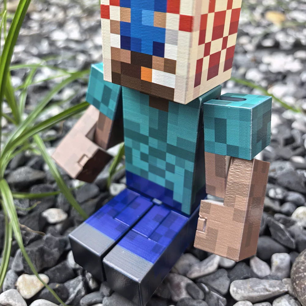 Minecraft Pc Skin Model Figurine Lookout3D Multi-Jointed Movable Model
