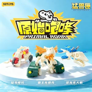 52Toys Beast Box Series Original Roar Assembly Mecha Trendy Blind Box Tyrannosaurus Mammoth Transforming Toy