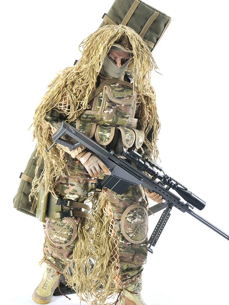 Desert Jungle Sniper Soldier Movable Soldier Figure Military Retirement Gift Special Forces Pla Model Toy