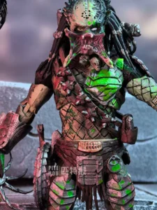 Hiya Alien Vs. Predator Elder 3.75inch Super Articulated Lone Wolf Scarface Figure New Blood Model