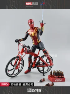Zhongdong Toys Red Gold Black Spider-Man Avengers Action Figure Collectible Model Hero Gift for Children