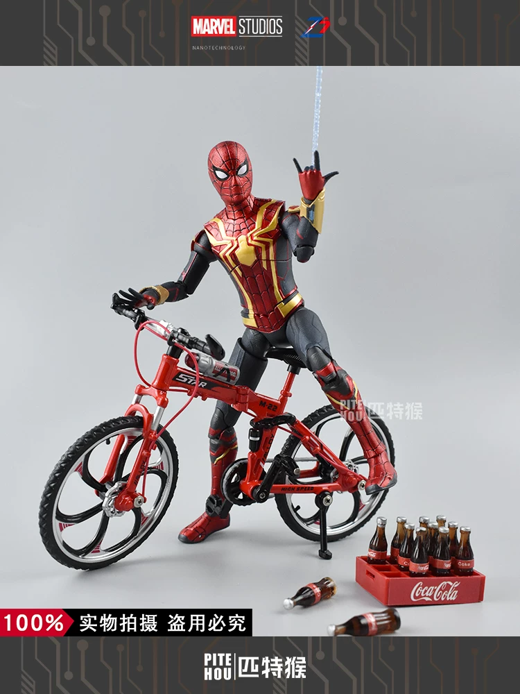 Zhongdong Toys Red Gold Black Spider-Man Avengers Action Figure Collectible Model Hero Gift for Children