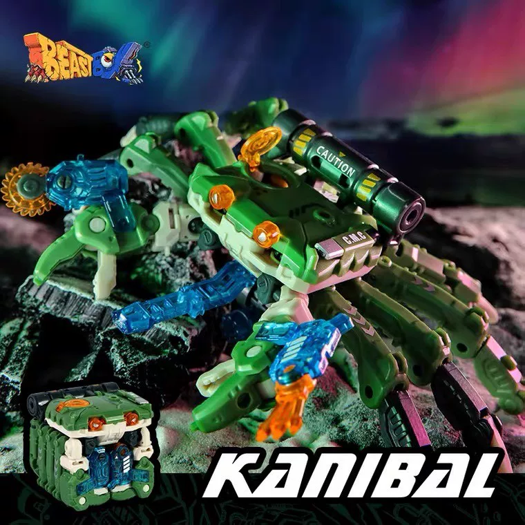 52Toys Beast Box Death-Seeking Green Crab Transforming Toy Figurine Trendy Assembled Mecha Handmade Model Boy's Birthday Gift