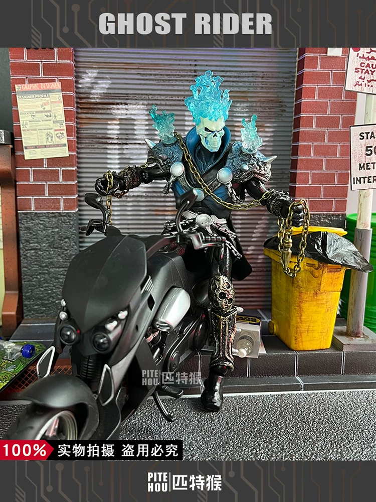 Marvel Legends Ghost Rider X-Men Soul Rider Skull Action Figure Model Handmade Figure