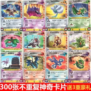 Non-Repetitive Magical Card Pokémon Super Evolution Mewtwo Pet Little Monster Pocket Flash Card Elf