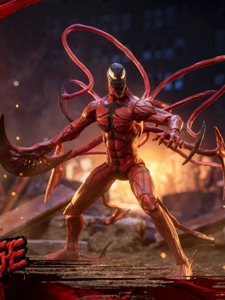 Official Marvel Venom 2 Carnage Avengers Iron Man Captain America Spider-Man Action Figure Model