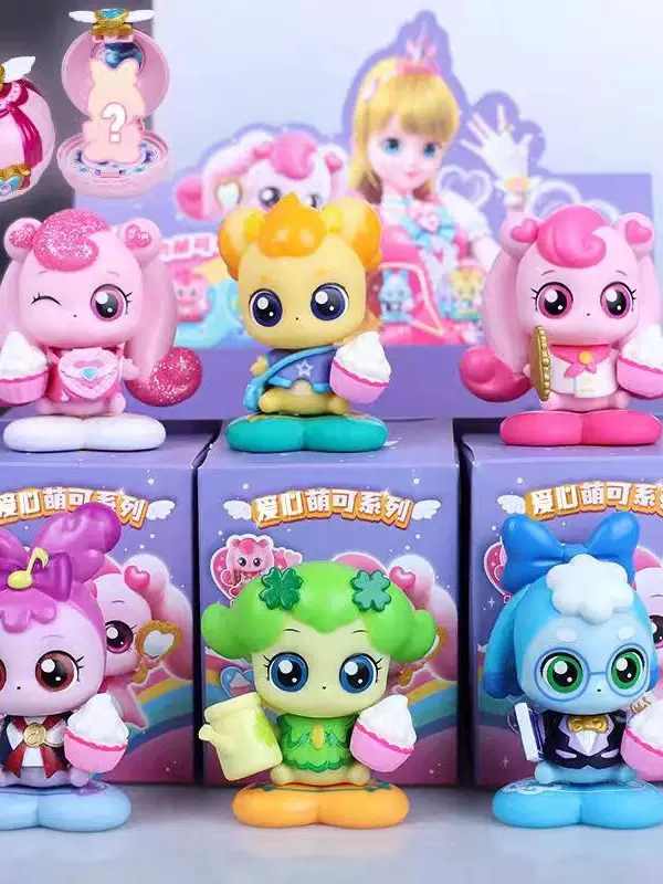 Wonderful and Cute Blind Box Princess Toy Doll Figurine Little Doll Heart-Shaped Cute Girl Set Singing Figure Toy