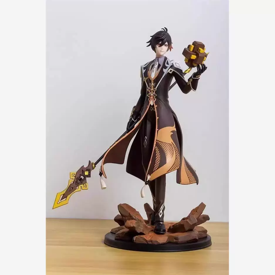 Zhongli Figure Genshin Impact Peripheral Xiang Ganyu Hu Tao Boys' Birthday Gift Car Desktop Ornament Toy
