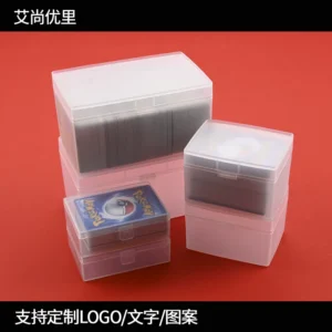 Pokémon Card Storage Box Ptcg Card Box Pokémon Card Transparent Box Frosted Box