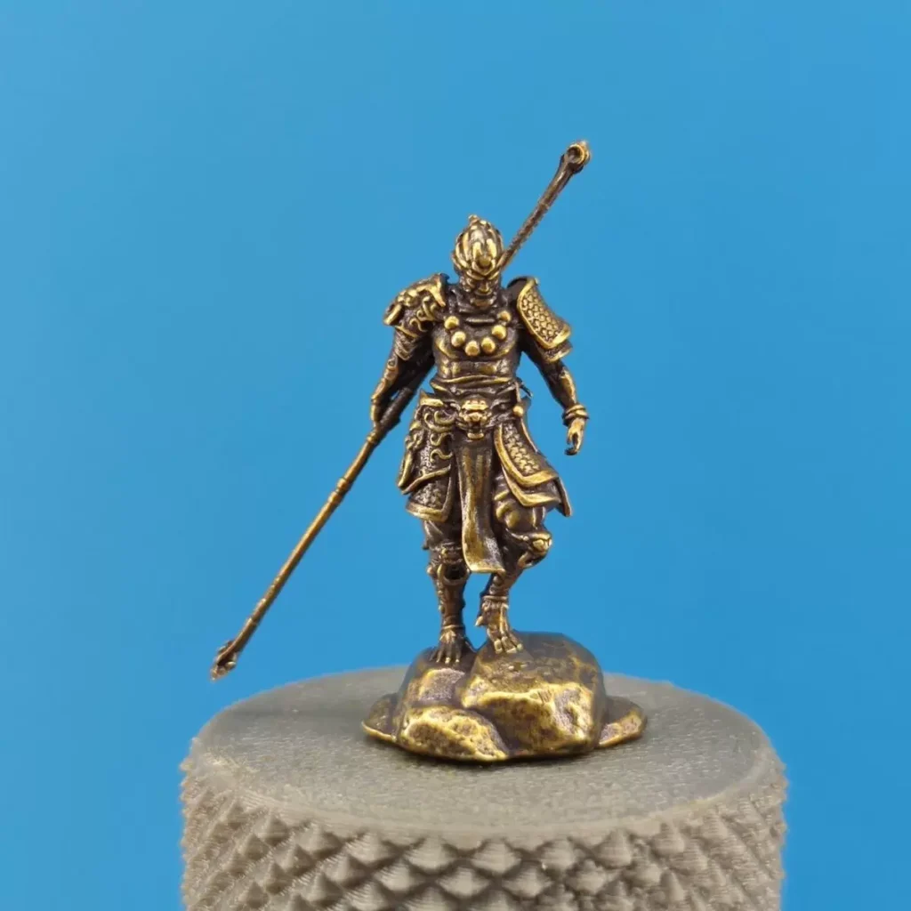 Brass Anime Model Trendy Toy Ornaments Game Black Myth Wukong Sun Wukong Figure Statue Car Landscaping Ornaments