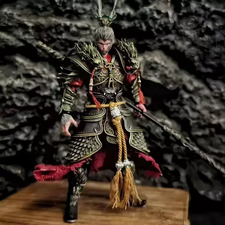 High-Looking Domestic 3A Masterpiece Black Myth Sun Wukong Game Figure Living Room Fish Tank Sunken Bottom Ornament 3D Stereoscopic