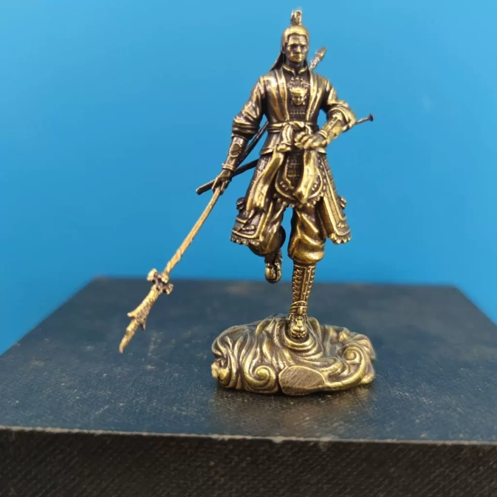 Brass Game Peripherals Black Myth: Wukong Shurangamara God of War Figurine Model Computer Case Desktop Ornament