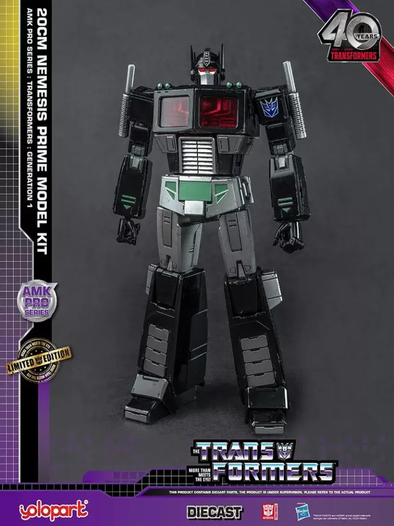Yolopark Alloy Armor Amkprog1 Dark Optimus Prime Dark Skyfall Transformers Assembly Model Kit