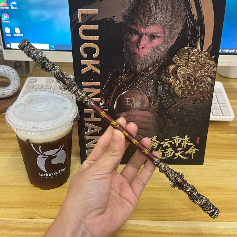 Black Myth: Wukong Golden Staff Game Peripheral High-Quality Deluxe Edition Desktop Ornament Toy Children's Model Figurine