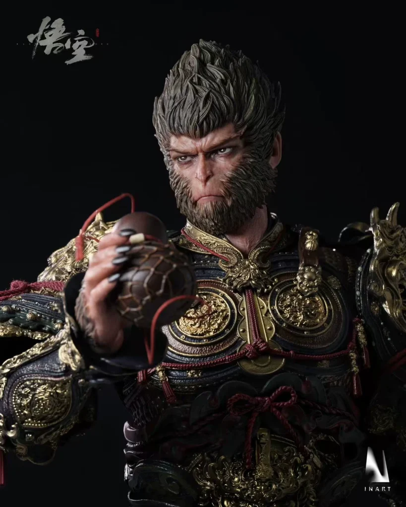 Authentic Inart Black Myth: Wukong 1/6 Sun Wukong Golden Armor Action Figure Model Set