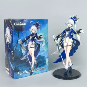 Funingna Figure Genshin Impact Hydro Archon Merchandise Game Two-Dimensional Sin Dance Anime Model Girl Gift Ornament