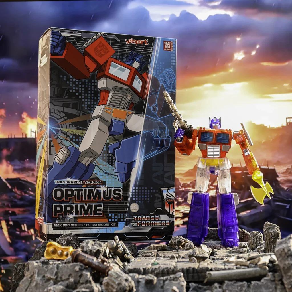 Yolopark Amk Pro Color Transparent Version G1 Optimus Prime Transformers Action Figure Model Figurine in Stock