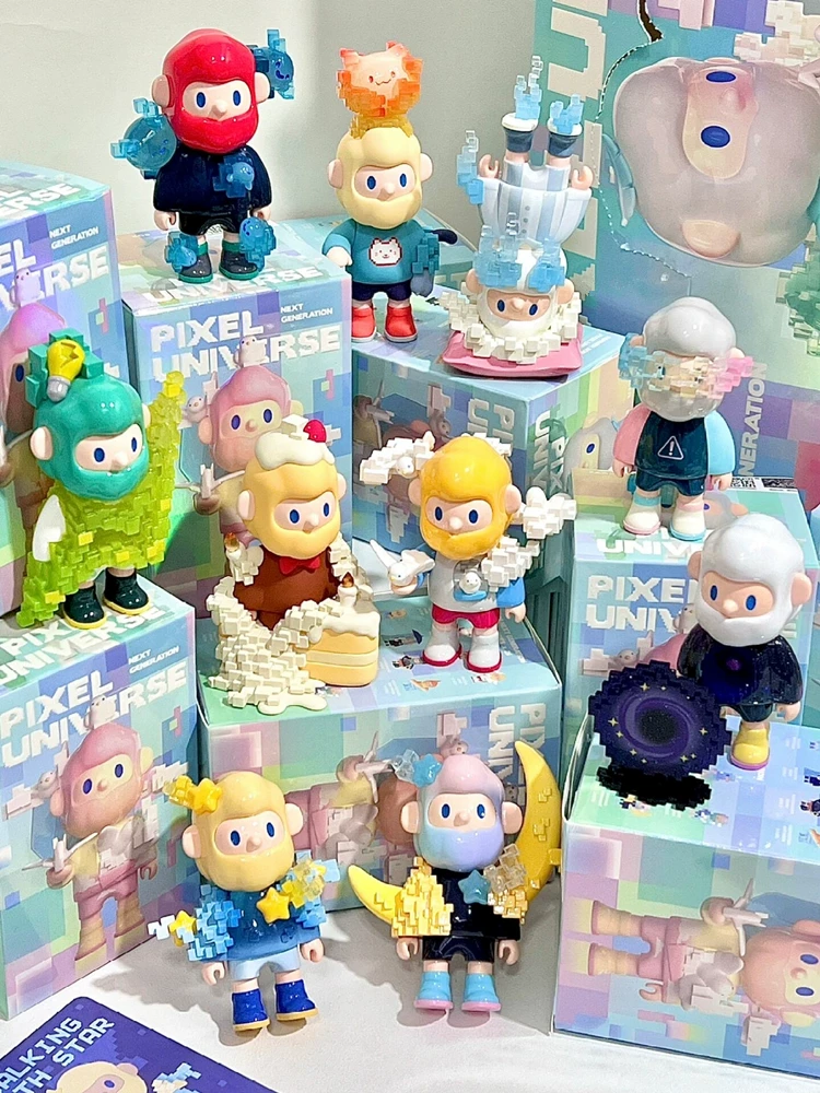 Looking for the Unicorn Farmer Bob Next Generation Pixel Universe Blind Box Collectible Figurine Gift for Boys
