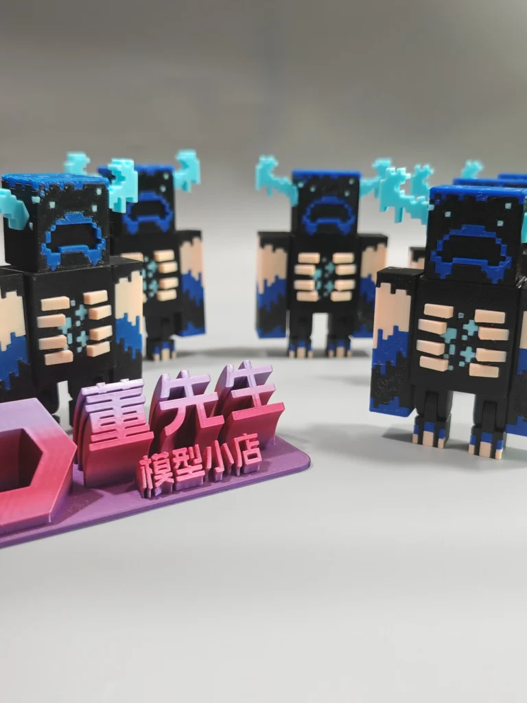 Mc Minecraft Guardian Pixel-Style Game Peripheral Figurine Model Ornament Gift 3D Printed Movable Action Figure