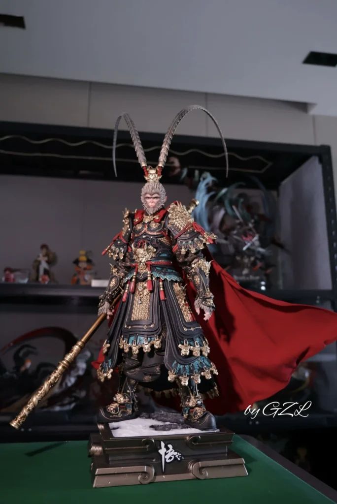 Authentic In-Stock Guohun Qitian Dasheng (Monkey King) Black Mythology Sun Wukong Figurine Statue Model Limited Edition, Can Be Shipped Overseas