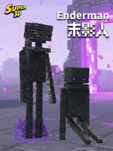 Mc Minecraft Enderman Doll 3D Printed Multi-Jointed Action Figure Little Black Hand Model Toy Peripheral