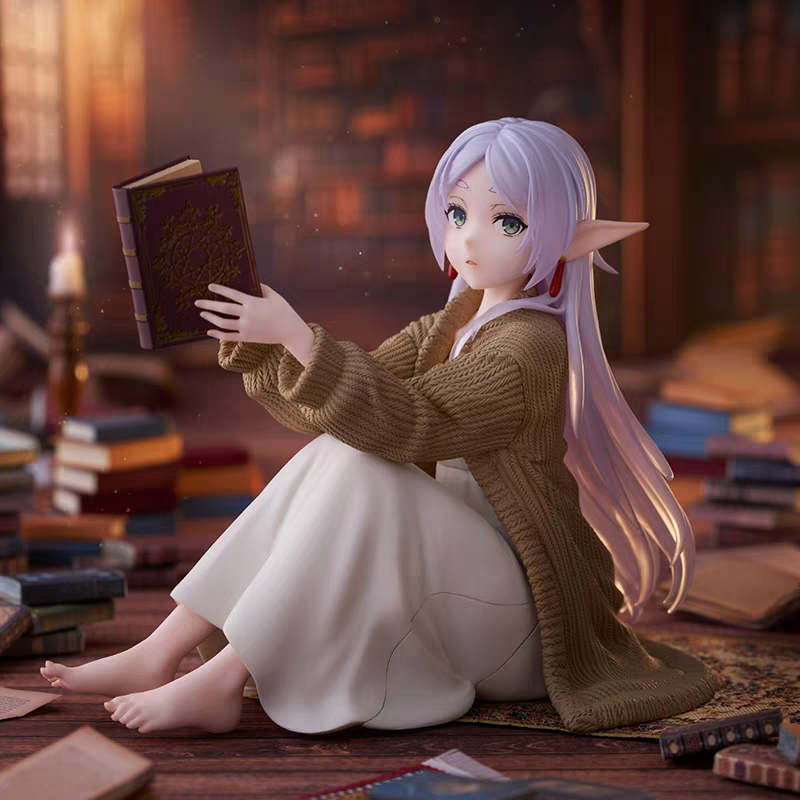 Furilien's Funeral-Themed Home Wear Figure, Beautiful Girl Japanese Anime Two-Dimensional Desktop Decoration for Computer Case or Car