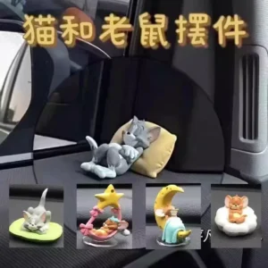 Tom and Jerry Blind Box Figurines Cute Doll Toy Model Birthday Gift Desktop Car Decoration