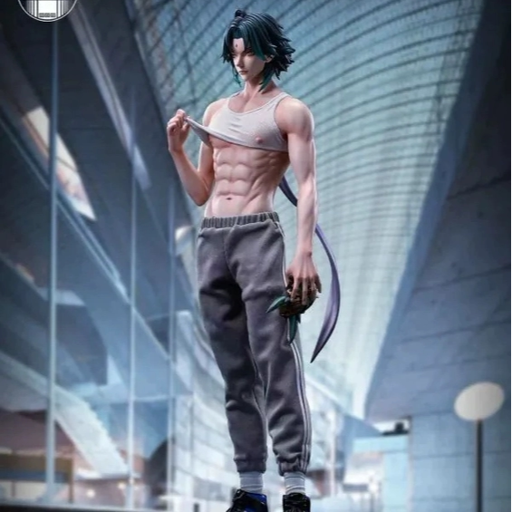 In-Stock Full Set Sgs Shikigami Guardian Yasha General Genshin Impact Short-Statured Statue Model Toy Figure Gk