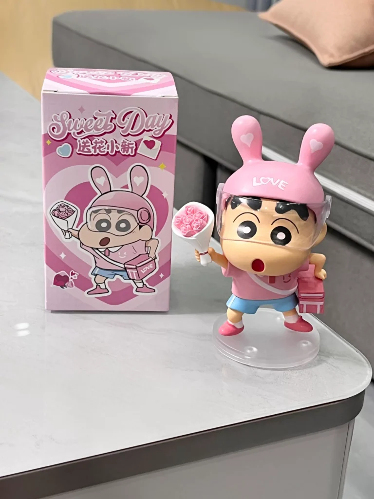 Flower Delivery, Crayon Mini Figurines, Chinese Valentine's Day Gift, Small Ornaments, Desktop Decoration, Car Blind Box, for Male and Female Friends