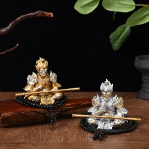 National Trend Black Mythical Wukong Monkey Figure Small Ornaments Car Living Room Office Tea Table Decoration Tea Pet Gift Gift