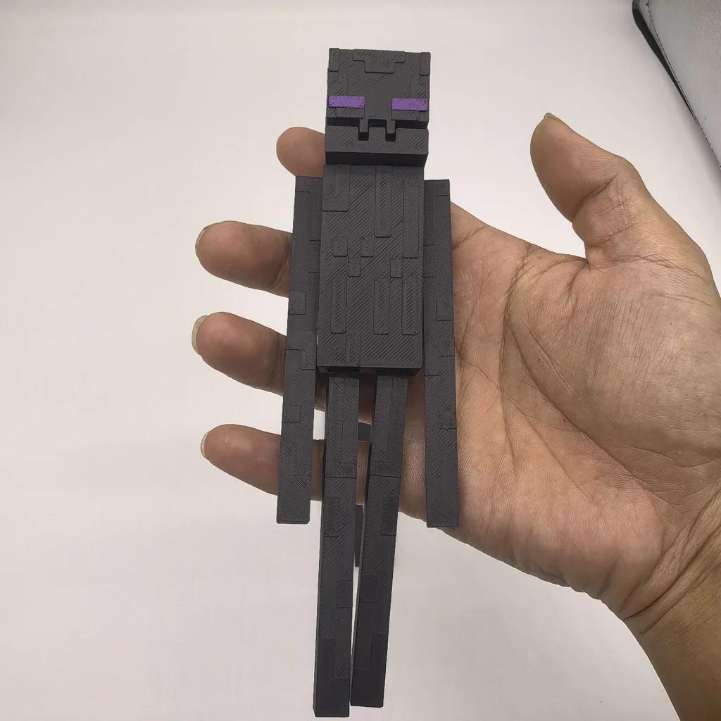 3D Printed Minecraft Enderman Doll with Multiple Joints and Movable Mouth, Action Figure Model Toy Peripheral