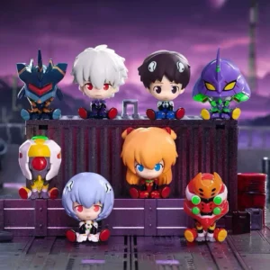 Evangelion Mini Sitting Blind Box Cute Eva Figure Unit-01 Ayanami Rei Anime Figurine Ornament Gift