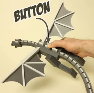 Mc Minecraft Ender Dragon Hand-Made Figure Multi-Jointed Movable Doll 3D Printed Toy Model Ornament
