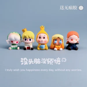 Cute Cartoon Star-Shaped Crying Baby Figurine, Car Dashboard Decoration, Stress-Relief and Healing Ornament, Gift