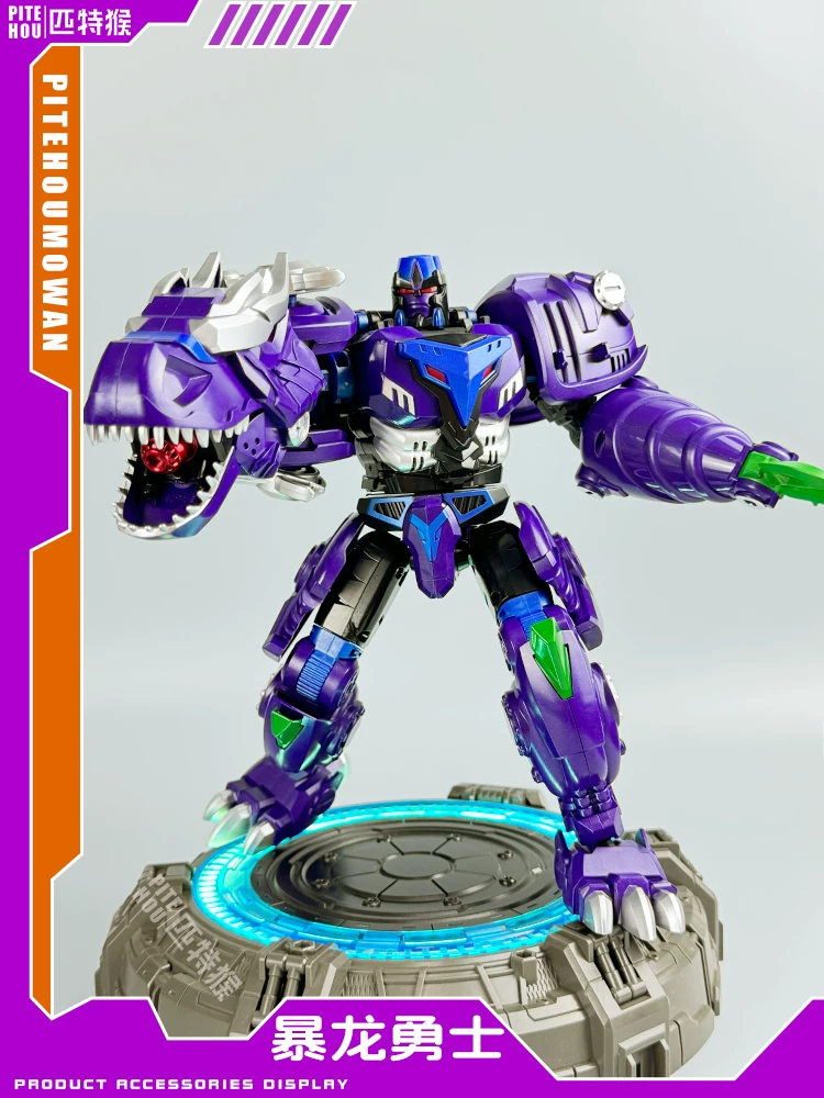 Transforming Toy Super Warrior Tyrannosaurus Tiger Eagle Robot Action Figure Model Toy for Boys Gift