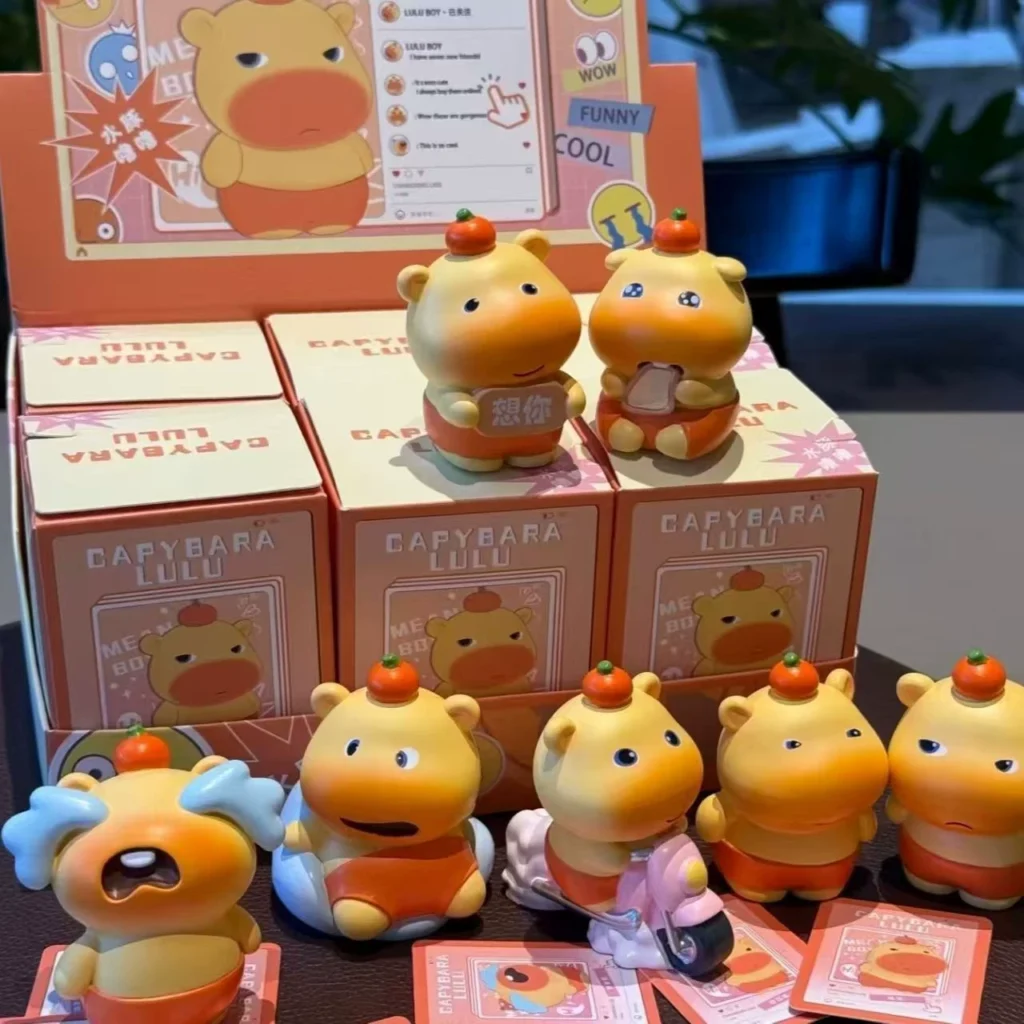 2025 New Capybara Lulu Figurine Trendy Blind Box Toy Creative Cute Car Dashboard Doll