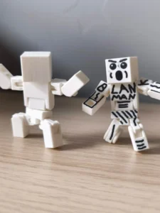 Minecraft Game Peripheral Blank Movable Jointed Figure Villager Figurine DIY Creative Hand-Made Model