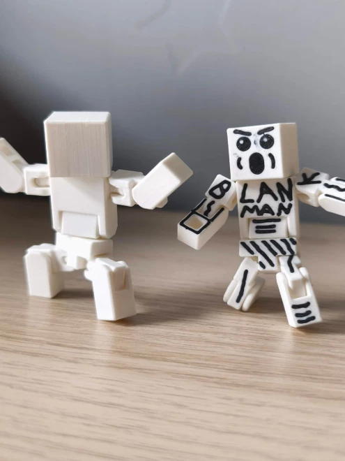 Minecraft Game Peripheral Blank Movable Jointed Figure Villager Figurine DIY Creative Hand-Made Model