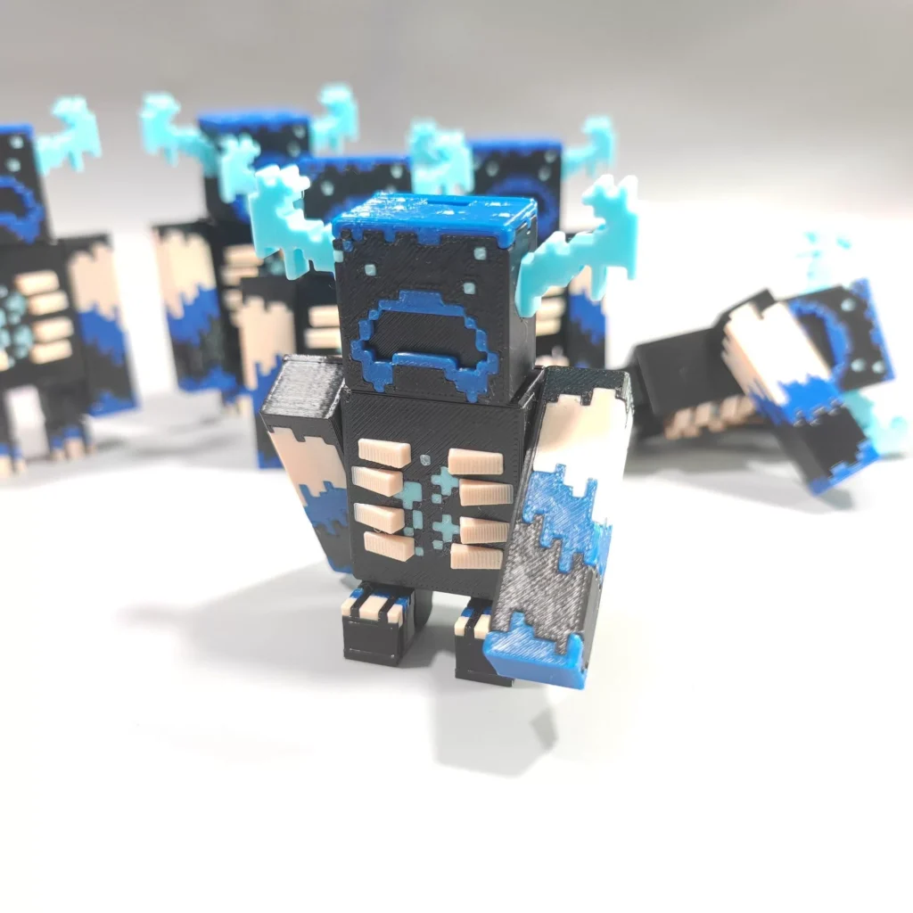 Mc Minecraft Guardian Articulated Jointed Game Prop Model Puzzle 3D Printed Figurine Desktop Ornament